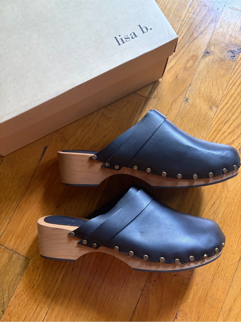 NEW Leather Clog Miles by lisa b